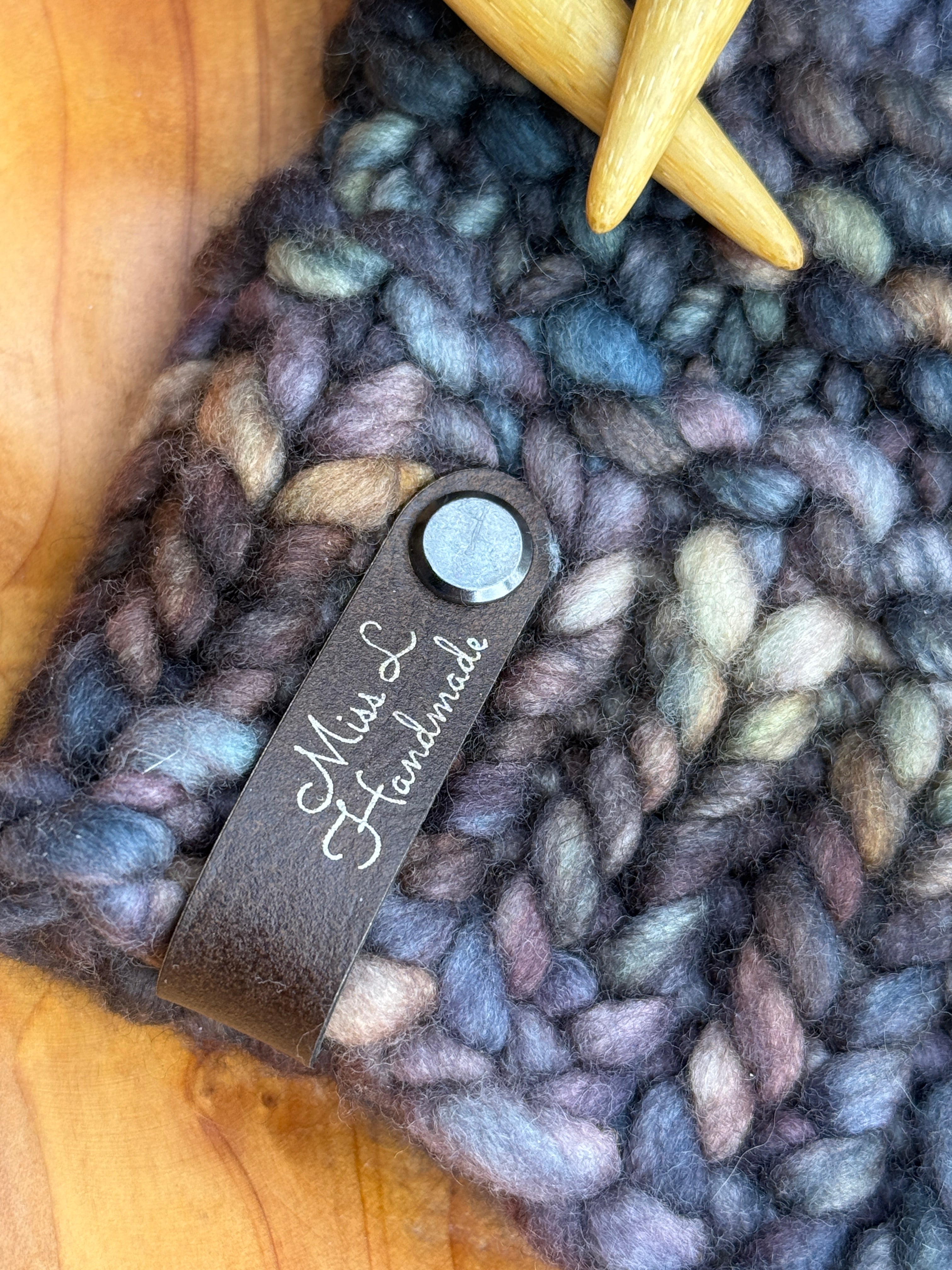 Merino Wool Knit Hat with Faux Fur Pom