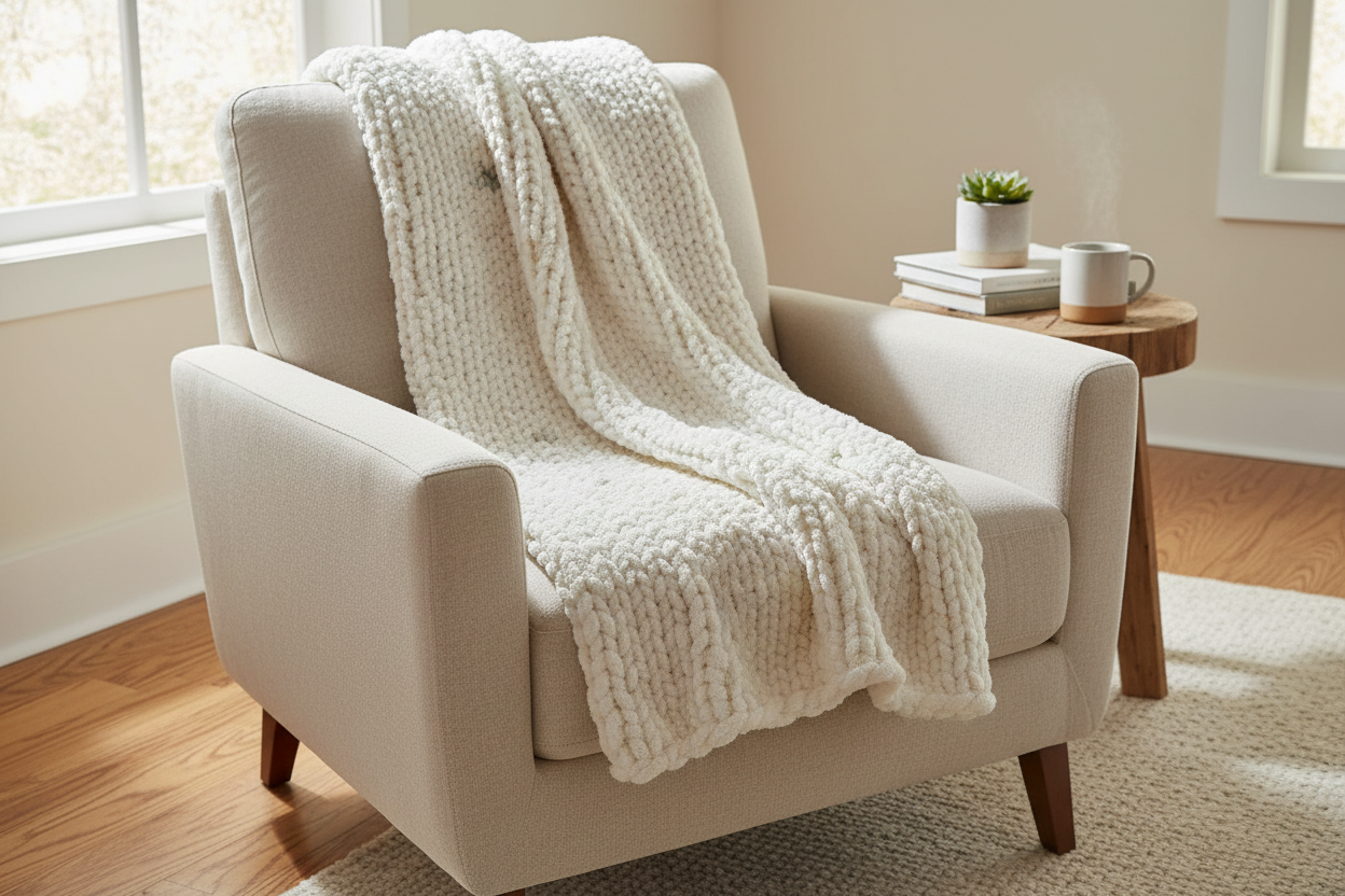 Blanket on Armchair