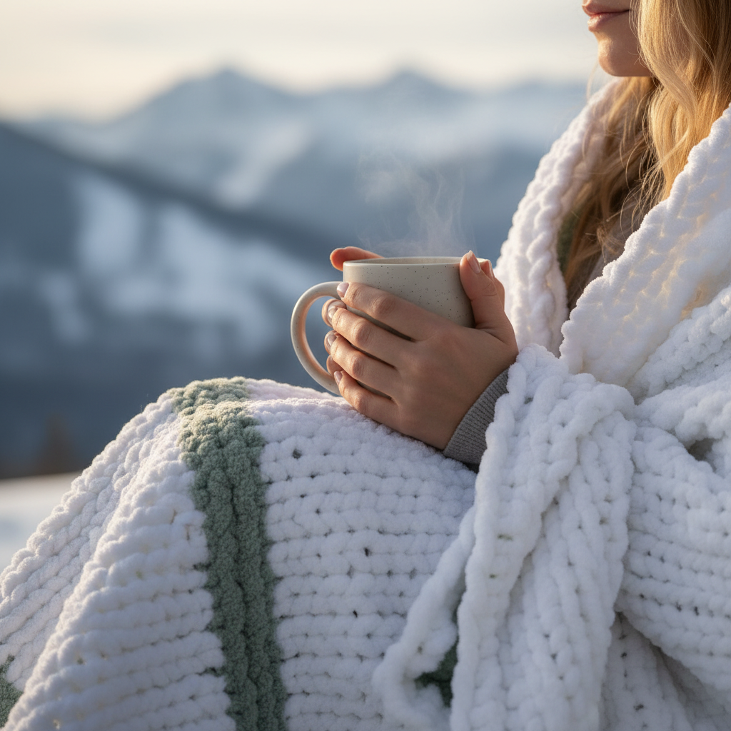 Close-up hands & mug – square