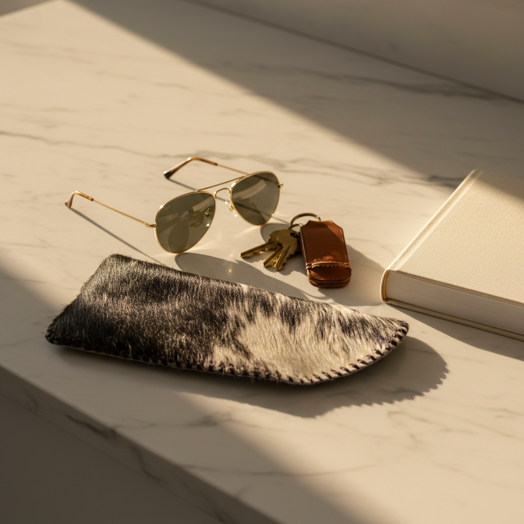 Cowhide lifestyle - golden hour marble